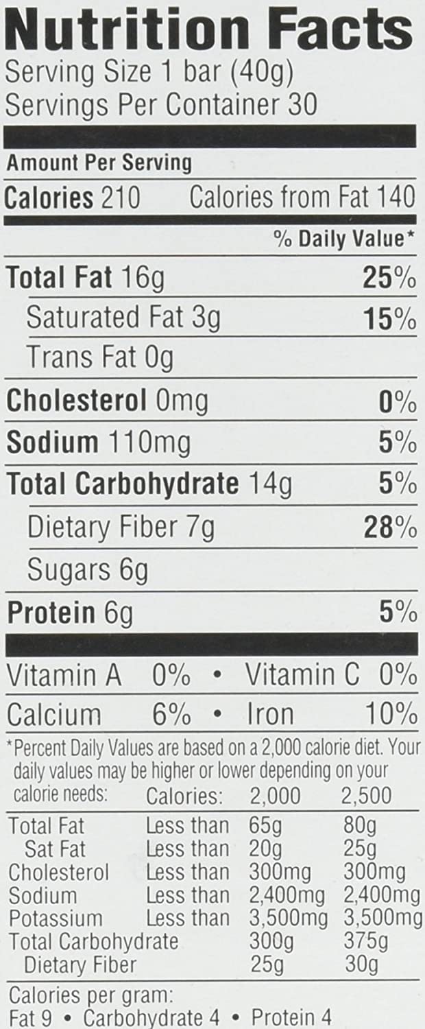 KIRKLAND SIGNATURE Nut Bars 30Count (2.64 Lbs), 42.3 Oz