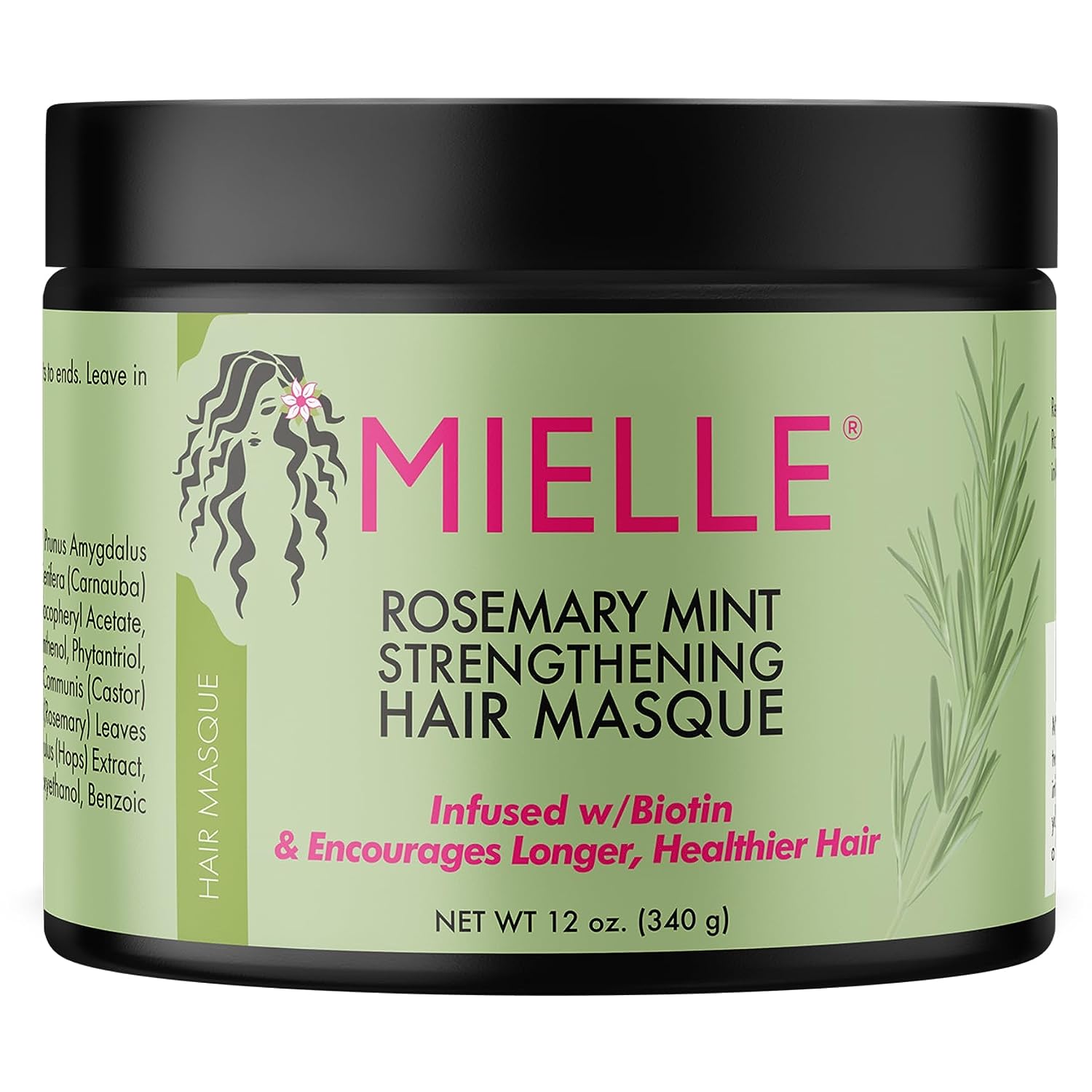Mielle Organics Rosemary Mint Strengthening Hair Masque 12 Ounces