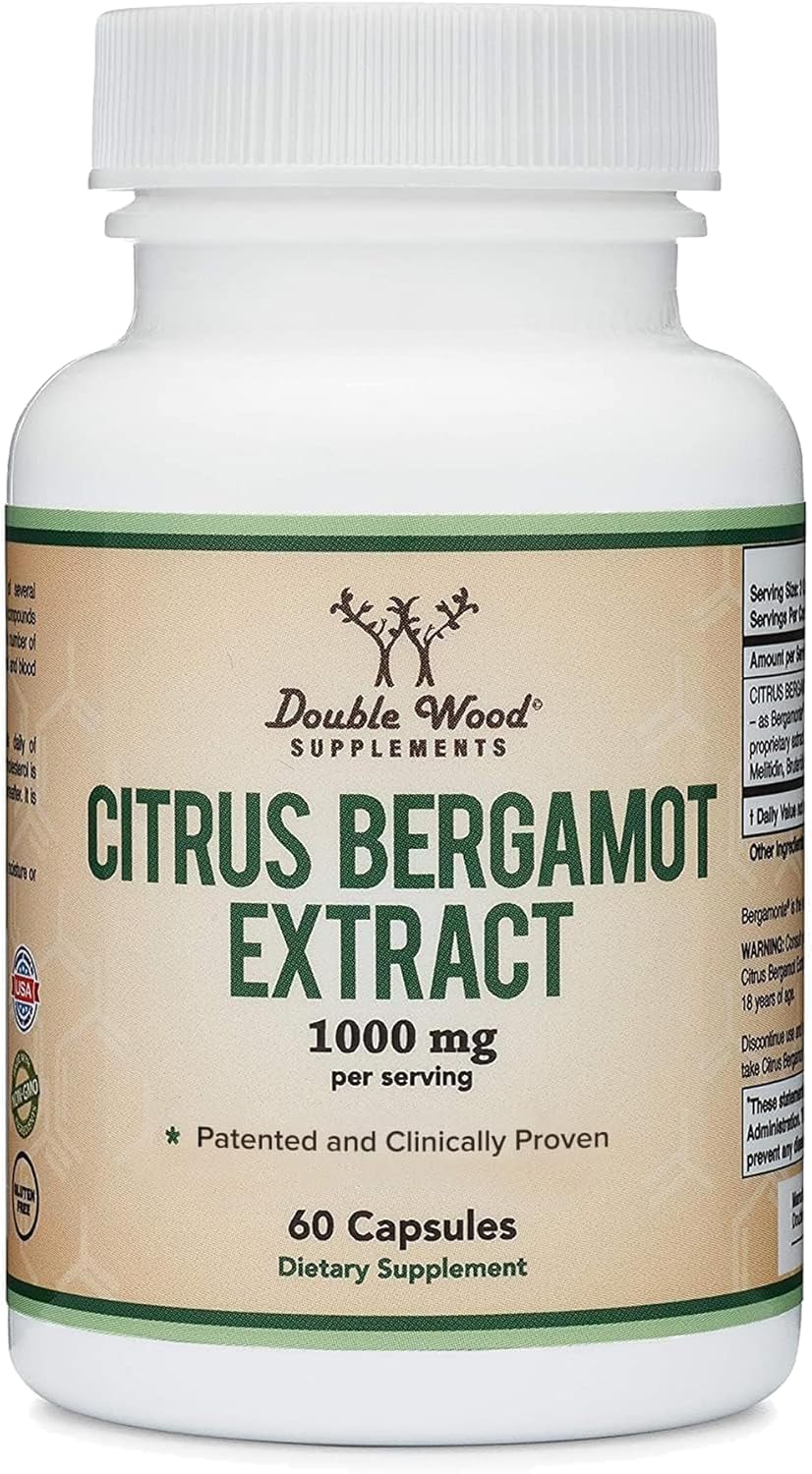 Citrus Bergamot Supplement - Only Patented, Clinically Proven Bergamot Extract - 1,000mg Servings