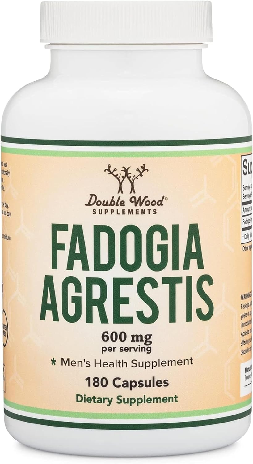 Fadogia Agrestis 600mg Per Serving (180 Capsules) Powerful Extract to Support Athletic Performance (Third Party Tested, Non-GMO, Vegan, Gluten Free)