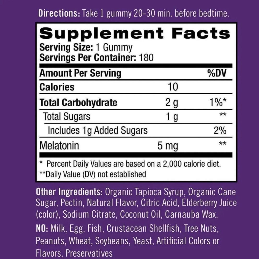 Natrol Melatonin Gummies 5 mg - 180 Gummies , Sleep faster