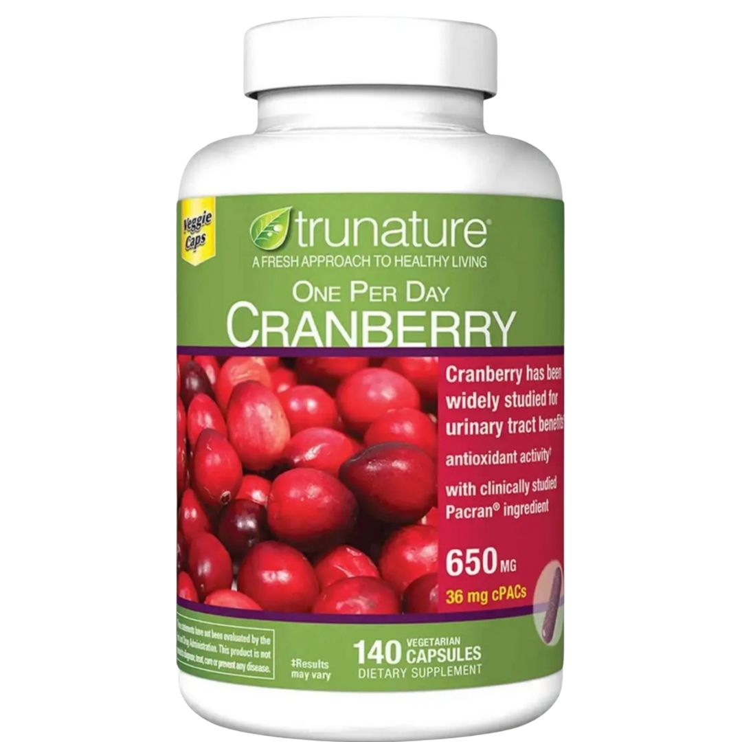 Trunature cranberry 650 mg 140 count