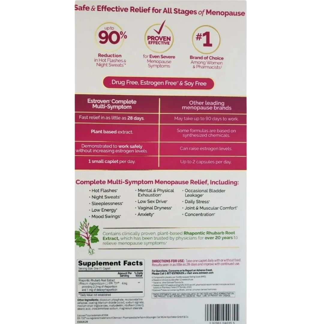 Estroven Complete Multi-symptom Menopause Relief 84 Caplets