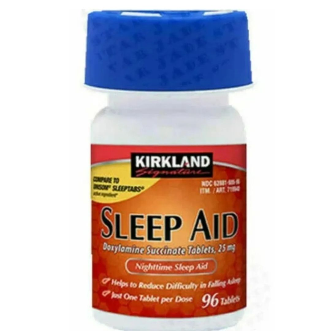 Kirkland Signature Sleep Aid Doxylamine Succinate Sleep Aid 25 Mg 96 count