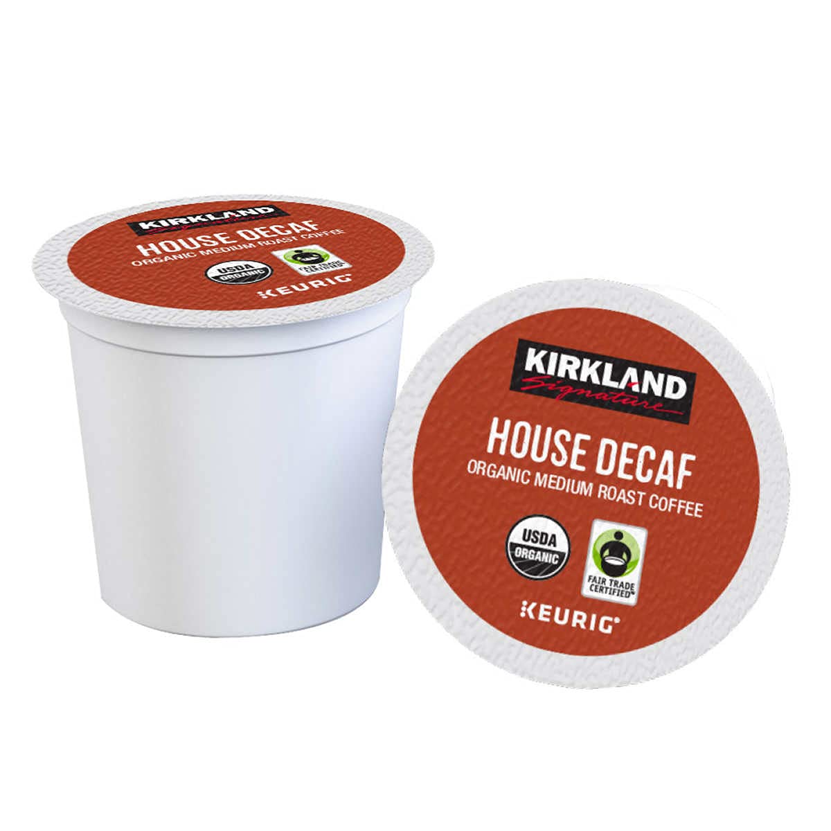 Kirkland Signature Organic House Decaf Coffee K-Cups, 120 Count, 120 Count (Pack of 1)