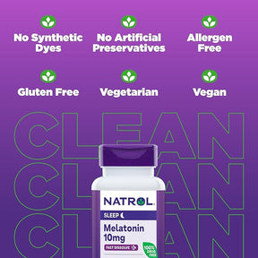 Natrol Fast Dissolve Melatonin 10 mg, Dietary Supplement for Restful Sleep, Fast-Dissolve Tablets for Adults, 200 Strawberry-Flavored Melatonin Tablets, 200 Day Supply