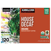 Kirkland Signature Organic House Decaf Coffee K-Cups, 120 Count, 120 Count (Pack of 1)