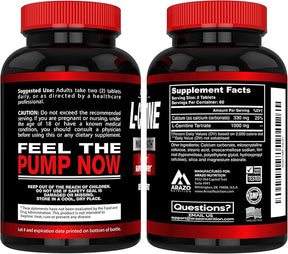 Super Strength L-Carnitine 1000mg Servings Plus Calcium for Boosted Metabolism and Improved Muscle Gain - Arazo Nutrition